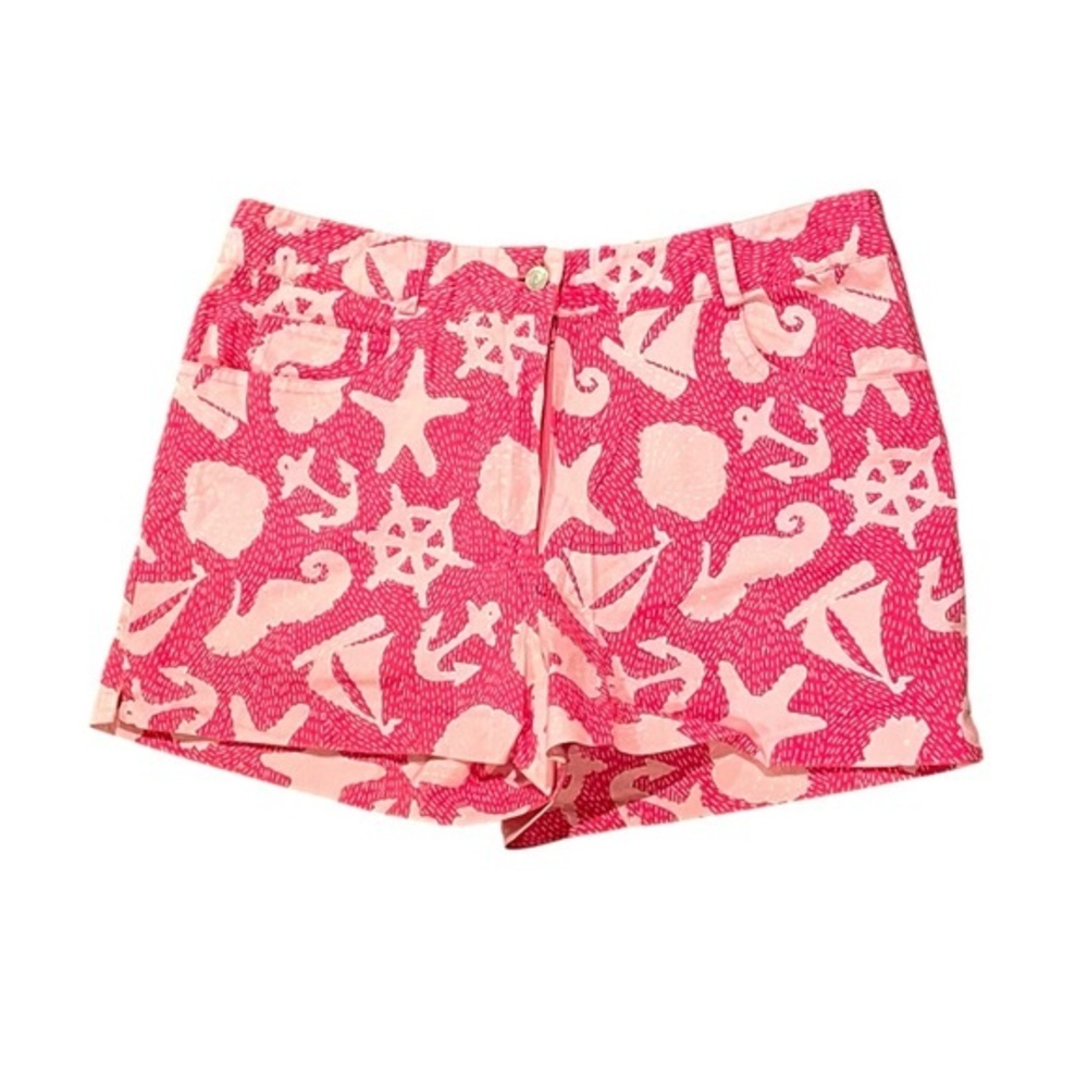 Lilly Pulitzer Size 2 Shorts Pink Seashell Womens Summer Lily